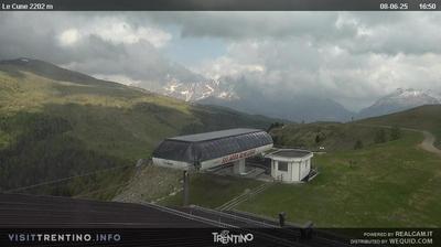 Preview delle webcam di Moena: Alpe Lusia - Le Cune m. 2202