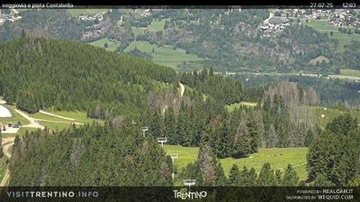 immagine della webcam nei dintorni di Passo Brocon: webcam Alpe Cermis