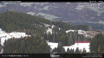 immagine della webcam nei dintorni di Ziano di Fiemme: webcam Alpe Cermis