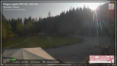immagine della webcam nei dintorni di Busana: webcam Trefiumi