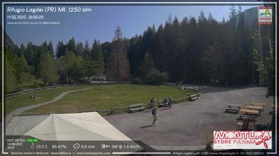 immagine della webcam nei dintorni di Tizzano Val Parma: webcam Trefiumi