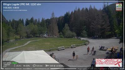 immagine della webcam nei dintorni di Tizzano Val Parma: webcam Trefiumi