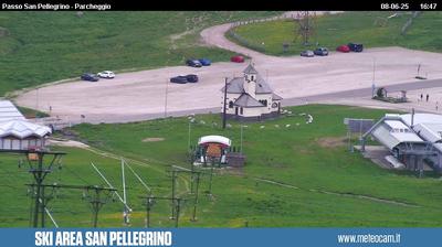 Preview delle webcam di Moena: Passo San Pellegrino - Cima Uomo
