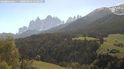 immagine della webcam nei dintorni di Ortisei: webcam Funes