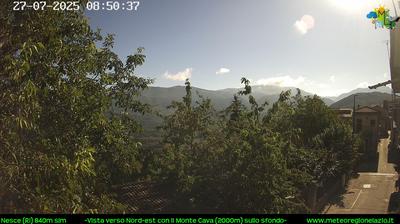 immagine della webcam nei dintorni di Mandela: webcam Pescorocchiano