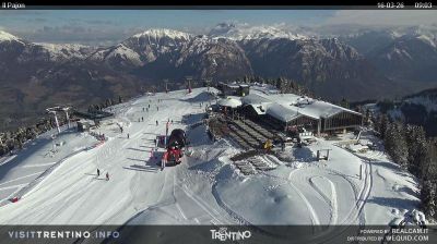 immagine della webcam nei dintorni di Baselga di Pinè: webcam Alpe Cermis