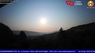 immagine della webcam nei dintorni di Castell'Azzara: webcam Acquapendente