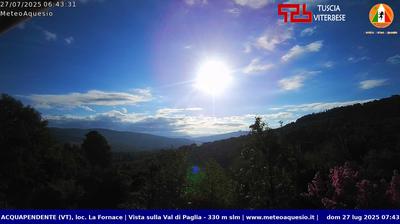 immagine della webcam nei dintorni di Manciano: webcam Acquapendente