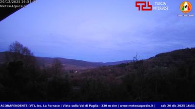 immagine della webcam nei dintorni di Valentano: webcam Acquapendente