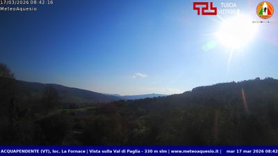 immagine della webcam nei dintorni di Monte Amiata: webcam Acquapendente