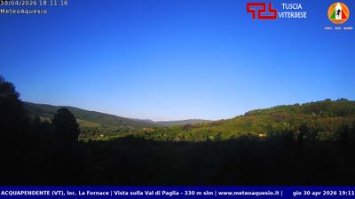 immagine della webcam nei dintorni di Manciano: webcam Acquapendente