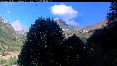 immagine della webcam nei dintorni di Sant'Anna di Vinadio: webcam Castelmagno