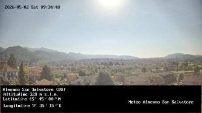 immagine della webcam nei dintorni di Casirate d'Adda: webcam Almenno San Salvatore