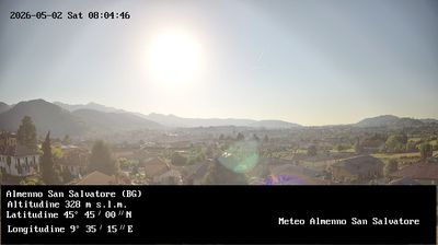 immagine della webcam nei dintorni di Casirate d'Adda: webcam Almenno San Salvatore