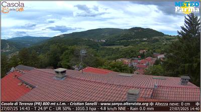 Preview delle webcam di Terenzo: Casola di - Loc. Lughero (PR) 800 mt s.l.m. 2