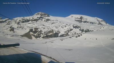 Preview delle webcam di Valtournenche: Cime Bianche Laghi, Breuil-Cervinia