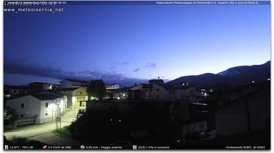 immagine della webcam nei dintorni di Campitello Matese: webcam Monteroduni