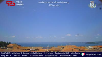Preview delle webcam di Marta: Lake Bolsena