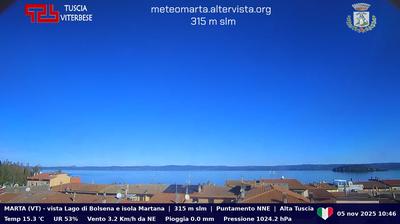 immagine della webcam nei dintorni di Ischia di Castro: webcam Marta