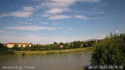 Preview delle webcam di Verona: Monte Baldo - Fiume Adige