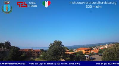 immagine della webcam nei dintorni di Capodimonte: webcam San Lorenzo Nuovo