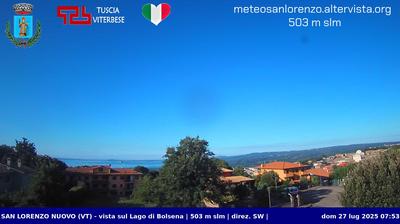 immagine della webcam nei dintorni di Soriano nel Cimino: webcam San Lorenzo Nuovo