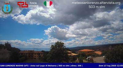 immagine della webcam nei dintorni di Bolsena: webcam San Lorenzo Nuovo