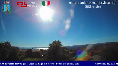 immagine della webcam nei dintorni di Bolsena: webcam San Lorenzo Nuovo
