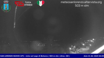 immagine della webcam nei dintorni di Bolsena: webcam San Lorenzo Nuovo