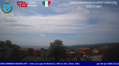 immagine della webcam nei dintorni di Soriano nel Cimino: webcam San Lorenzo Nuovo