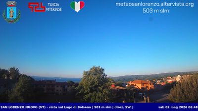 immagine della webcam nei dintorni di Bolsena: webcam San Lorenzo Nuovo