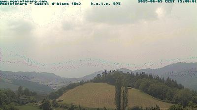 immagine della webcam nei dintorni di Lizzano in Belvedere: webcam Castel d'Aiano
