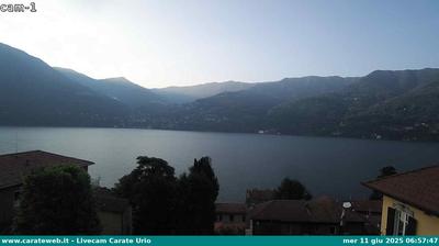 immagine della webcam nei dintorni di Monte Cornizzolo: webcam Carate Urio