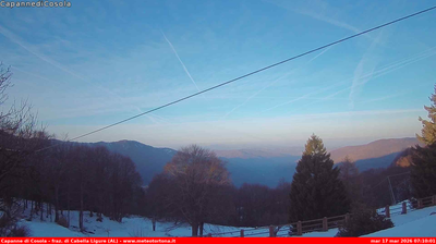 immagine della webcam nei dintorni di Menconico: webcam Carrega Ligure