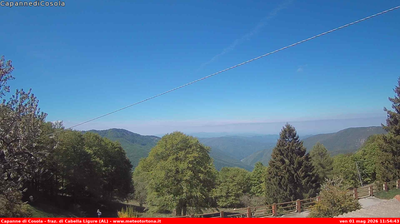immagine della webcam nei dintorni di Cantalupo Ligure: webcam Carrega Ligure
