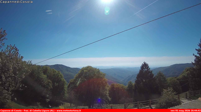 immagine della webcam nei dintorni di Torriglia: webcam Carrega Ligure