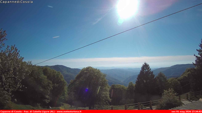 immagine della webcam nei dintorni di Menconico: webcam Carrega Ligure