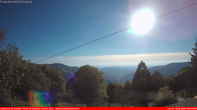 immagine della webcam nei dintorni di Rovegno: webcam Carrega Ligure