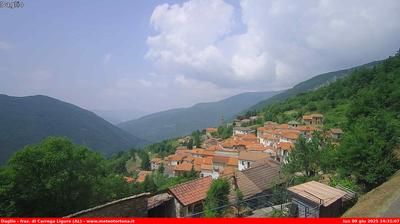 immagine della webcam nei dintorni di Menconico: webcam Carrega Ligure