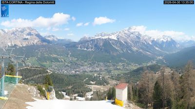 immagine della webcam nei dintorni di Cortina d'Ampezzo: webcam Pocol