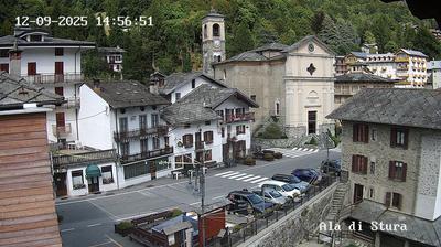 immagine della webcam nei dintorni di Mezzenile: webcam Ala di Stura