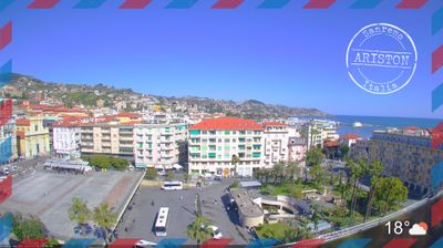 immagine della webcam nei dintorni di Castel Vittorio: webcam Sanremo