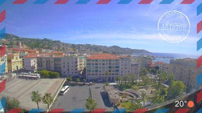 immagine della webcam nei dintorni di Castel Vittorio: webcam Sanremo