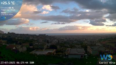 immagine della webcam nei dintorni di Mondello: webcam Carini