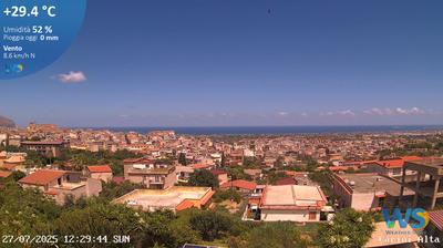 immagine della webcam nei dintorni di Palermo Boccadifalco: webcam Carini