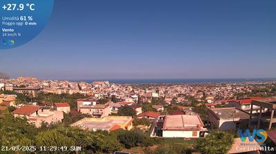 immagine della webcam nei dintorni di Palermo: webcam Carini