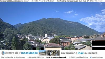 immagine della webcam nei dintorni di Chiesa in Valmalenco: webcam Morbegno