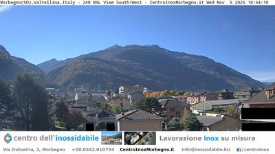 immagine della webcam nei dintorni di Monte Legnone: webcam Morbegno