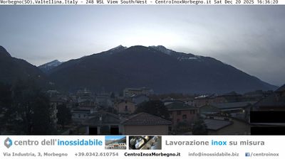 immagine della webcam nei dintorni di Chiesa in Valmalenco: webcam Morbegno