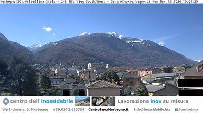 immagine della webcam nei dintorni di Albaredo per San Marco: webcam Morbegno